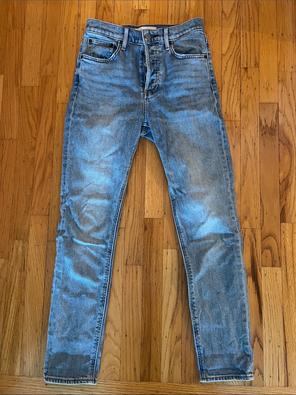 EUC Denim Forum Blue Yoko High Rise Slim skinny jeans Aritzia 26